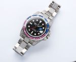 ROLEX GMT  904L Steel etc2836 40MM Black Watch